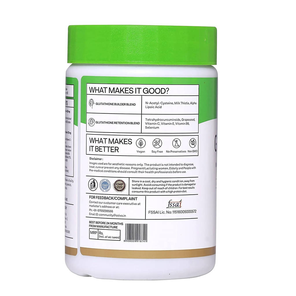 OZiva Glutathione Builder Capsules - Distacart